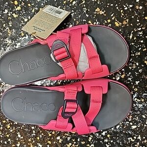 Pink chaco sandals 5m kids